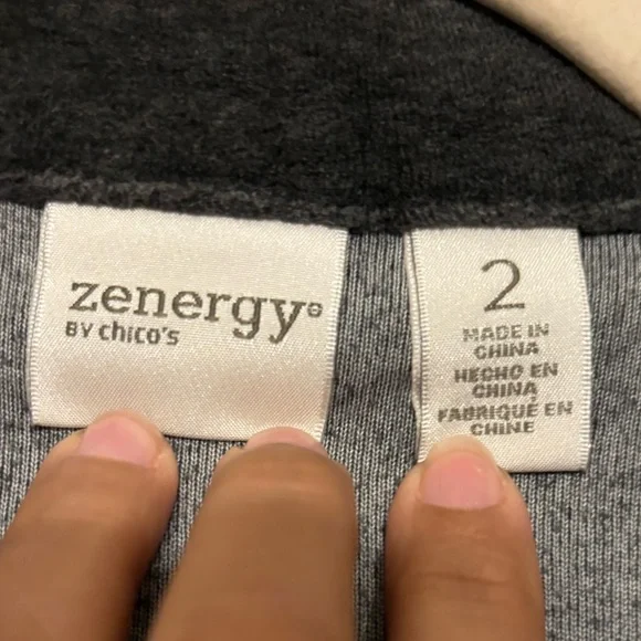 Zenergy Citystorm Velour Zip Front Jacket EUC - 2 - Picture 7 of 9